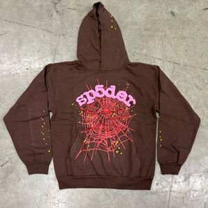 Sp5der Web Hoodie ‘Brown’